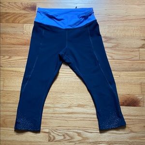 Lululemon tight stuff crop navy